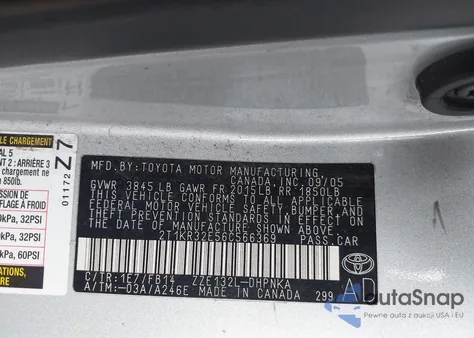 2006 Toyota Matrix Xr из США, поврежденный, VIN 2T1KR32E56C566369